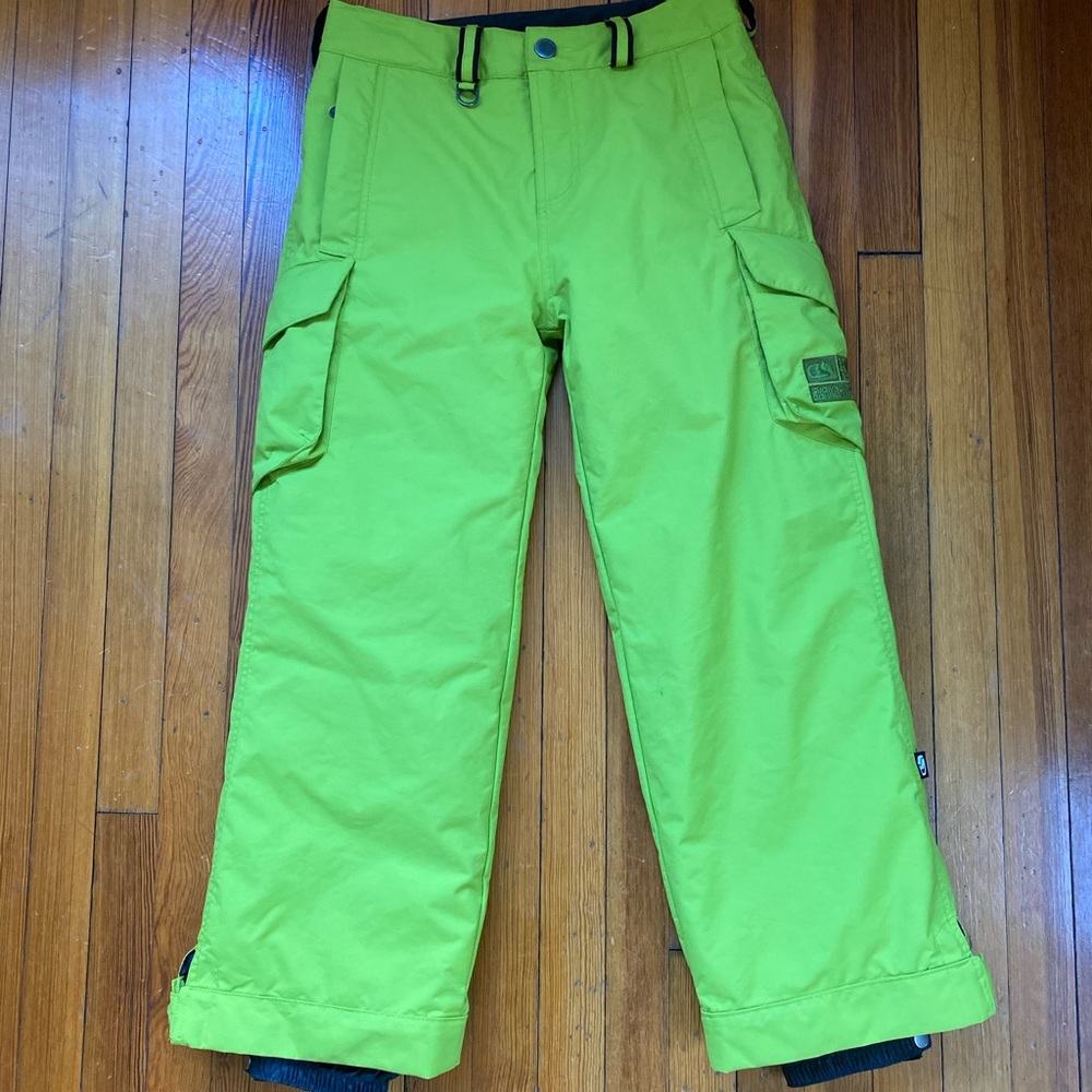 Bon Fire lime green ski pants size large